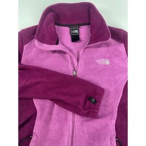 The North Face Pink /Purple Fleece Activewear Jacket Full Zip Women Medium